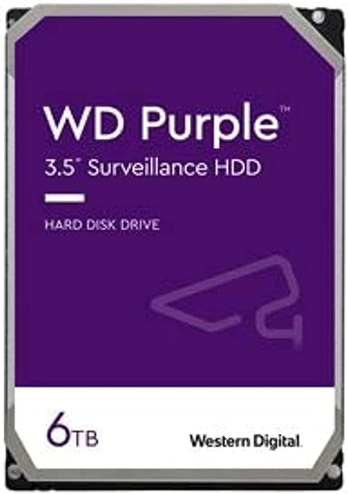 Western Digital 6TB Surveillance Internal Hard Disk Drive 128MB 5640 rpm -WD63PURZ  Purple