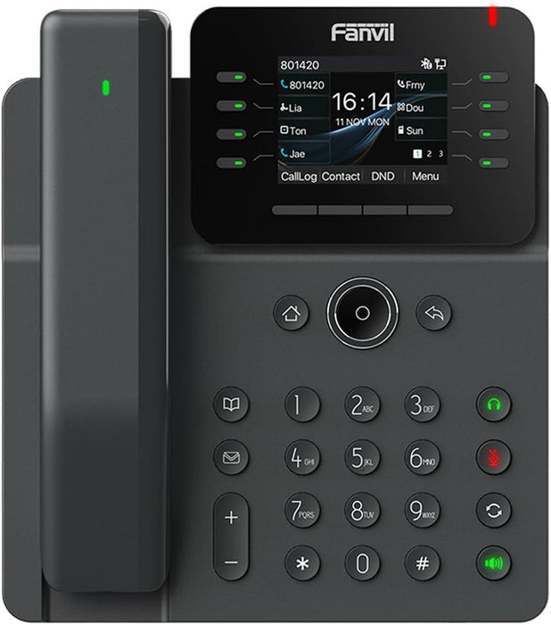 Fanvil V62 Pro Prime Business IP Phone, 2.8 Color Screen, HAC Wireless handset, 12 SIP Lines