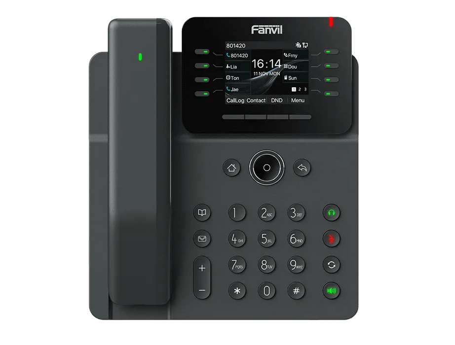 Fanvil V62 Pro Prime Business IP Phone, 2.8 Color Screen, HAC Wireless handset, 12 SIP Lines