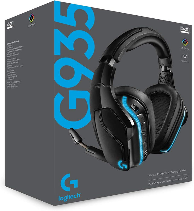 Logitech G935 Wireless 7.1 Surround Sound Lightsync Gaming Headset