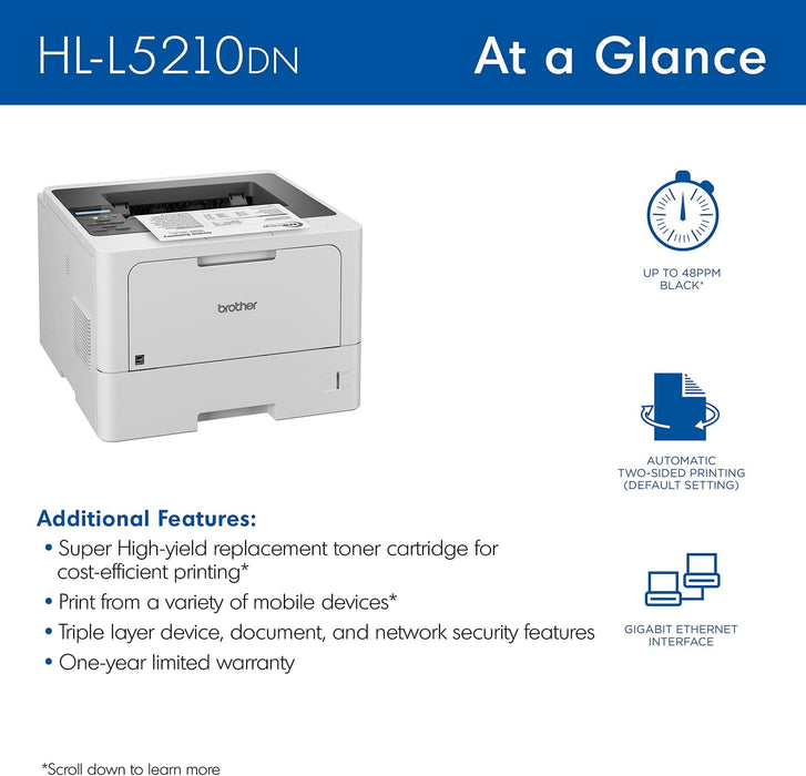 Brother HL-L5210DN Professional Mono Laser Printer