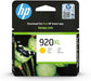 HP 920XL High Yield Yellow Original Ink Cartridge (CD974AE)