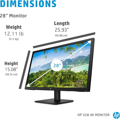 HP V28 4K Computer Monitor (8WH58AA) 