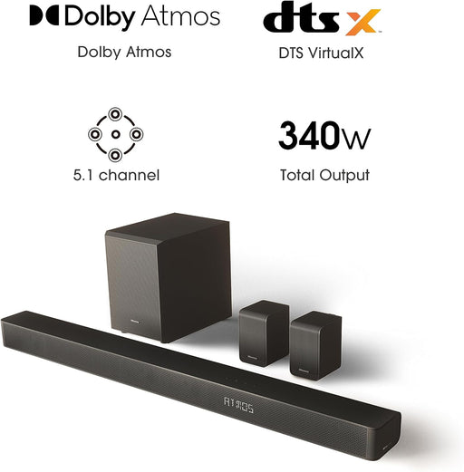 Hisense AX5100G 340W Dolby Atmos 5.1Ch Soundbar