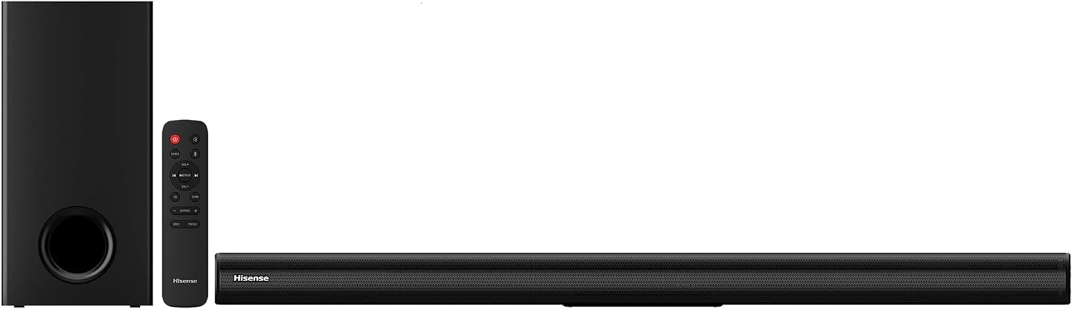 Hisense HS218 2.1 Channel Soundbar With Wireless Subwoofer