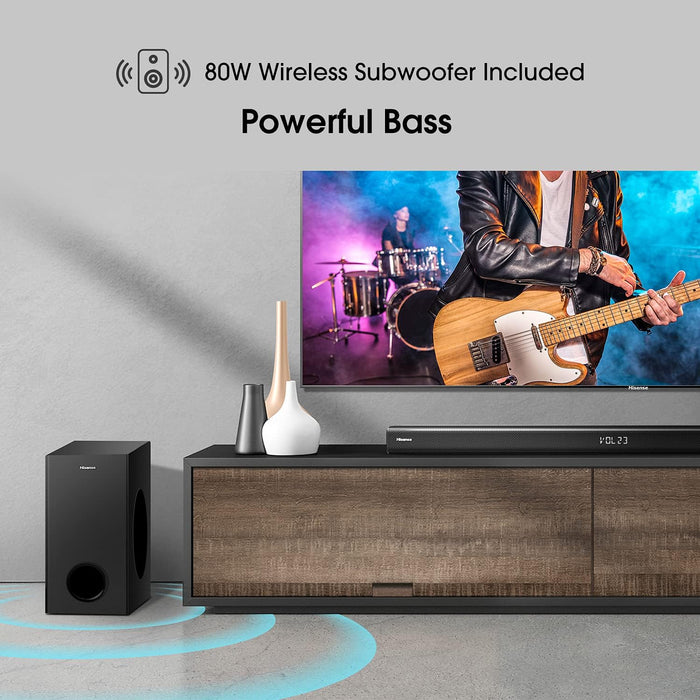 Hisense HS218 2.1 Channel Soundbar With Wireless Subwoofer