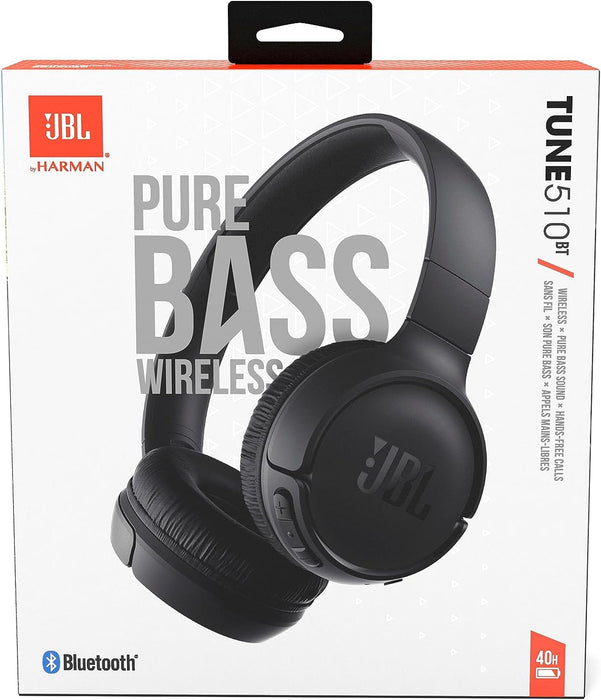 JBL Tune 510BT Bluetooth Wireless On-Ear Headphones with Pure-bass Sound