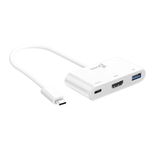 j5create USB-C® to HDMI™ & USB™ 3.0 Adapter Hub with Power Delivery - JCA379