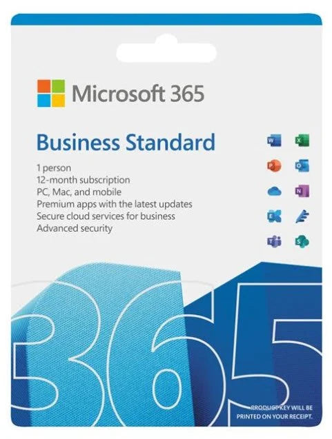 Microsoft Office 365 Business Standard 1 Year  Medialess (ESD) - 1 User (KLQ-00216)