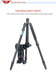 KINGJOY AT-259+QE-0 Professional High Strength Aluminum Lightweight Portable Tripod