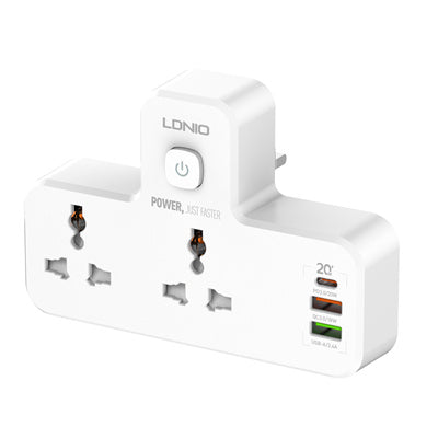 LDNIO SC2311 – Portable Extension Power Socket - 2 AC, USB-C + 2 USB-A