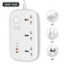 LDNIO SC3416 Universal Socket with 3 AC Outlets, Single Switch Control Extension with 4 USB 3250W Power Strip with 2M Cable