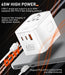 LDNIO Z6 Worldplug All in One Worldwide Travel Charger Multi Plug Adapter With USB Type-C Charging Universal Travel Adapter