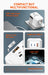 
LDNIO Z8 All in One Worldwide AC Power Wall Charger Plug USB 2 Type-C EU UK AU Smart Travel Adapter International Plug Adaptor



