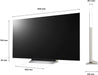 LG OLED55C24LA OLED evo C2 55 inch 4K Smart ThinQ AI TV