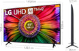 LG UR80 65 inch 4K Smart UHD TV 2023 (65UR80006)