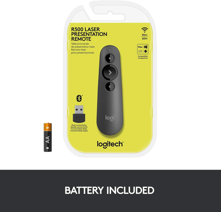 Logitech R500s Laser Pointer Presentation Remote