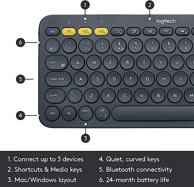 Logitech K380 Multi-Device Bluetooth Wireless Keyboard