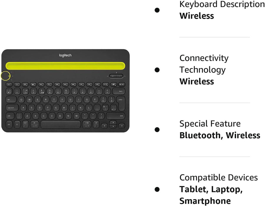 Logitech K480 Multi-Device Bluetooth Wireless Keyboard