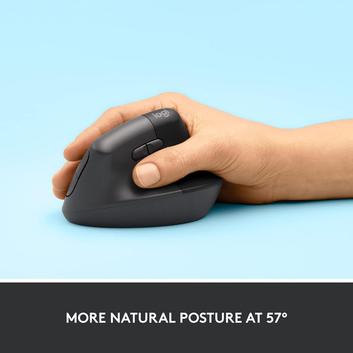 Logitech Lift Vertical Ergonomic Mouse (910-006473) 