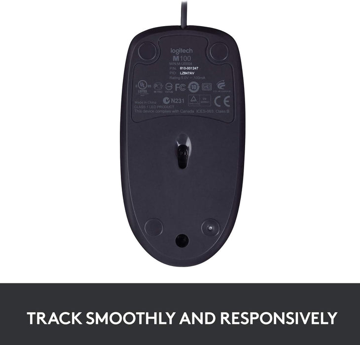 Logitech M100 Corded (Wired) Mouse