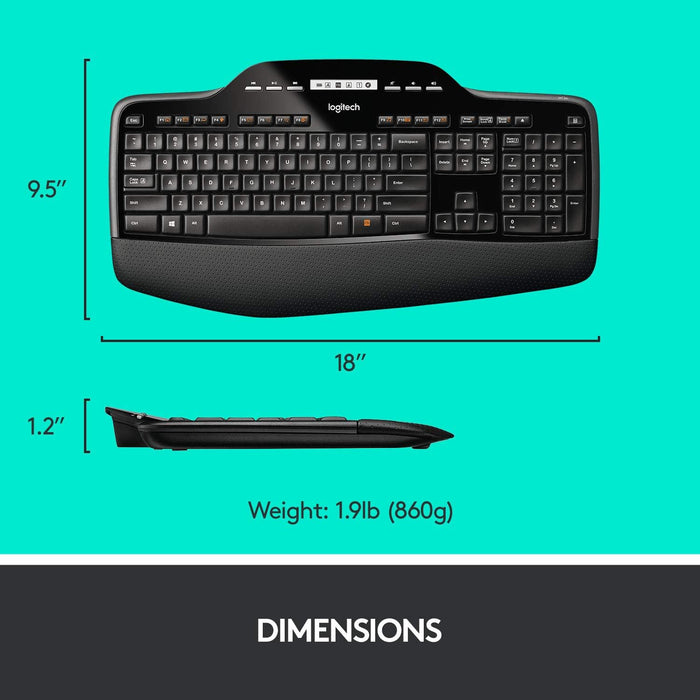 Logitech MK710 Wireless Keyboard and Mouse Combo