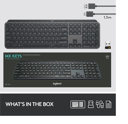 Logitech 920-009415 MX Keys Wireless Illuminated Keyboard