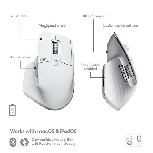 Logitech MX Master 3S Wireless Mouse for Mac