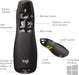 Logitech R400 Wireless Presenter Remote Clicker with Laser Pointer for Basic Slide Navigation - 910-001354