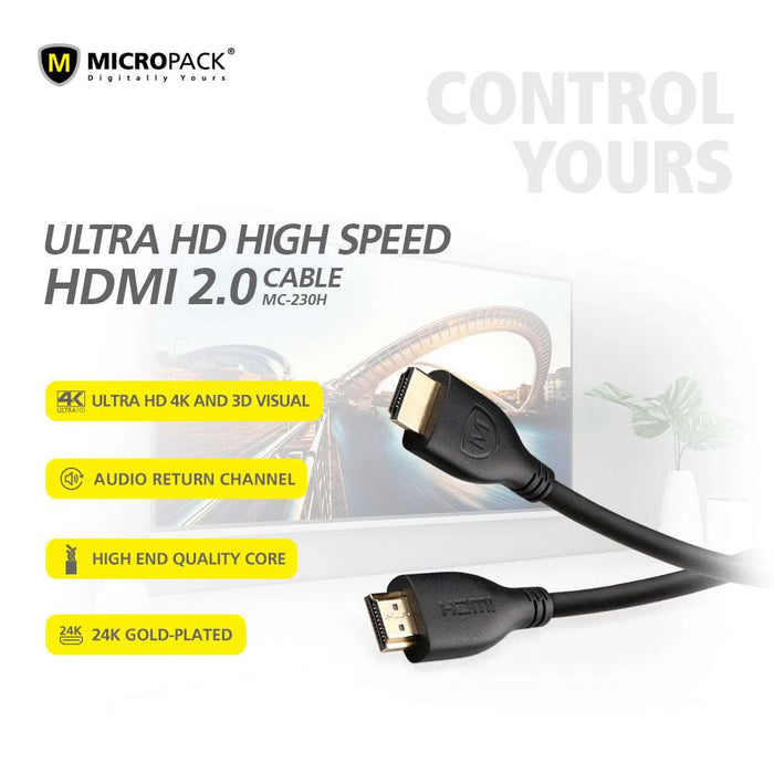 Mickropack MC-230H HDMI Cable 4K&3D Visuals