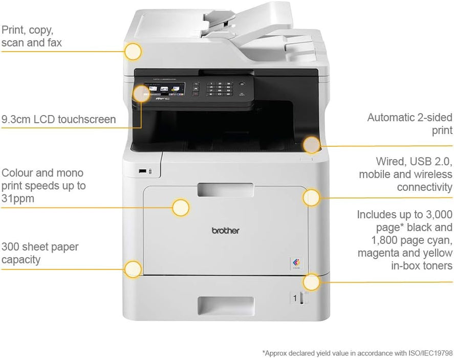 Brother MFC-L8690CDW Colour Laser Multi-Function Printer