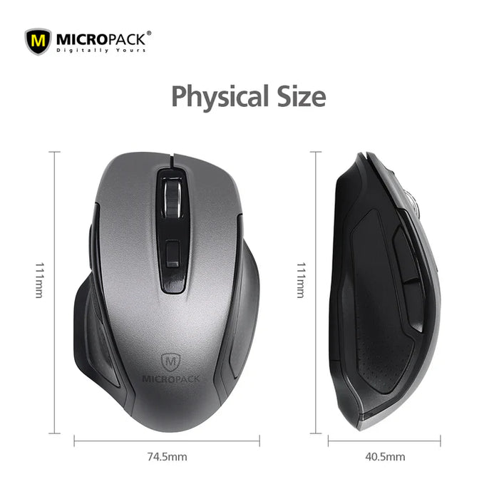 Micropack MP-752W Wireless Mouse Dual Receiver Speedy pro