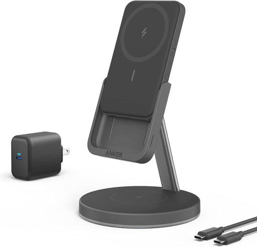 Anker Wireless Charger (MagGo), 633 2-in-1 Wireless Detachable Portable Charging Station