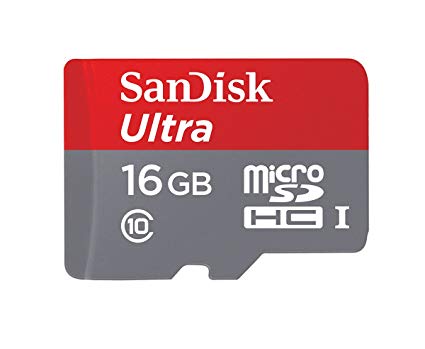 SanDisk 16GB MicroSDHC Memory Card