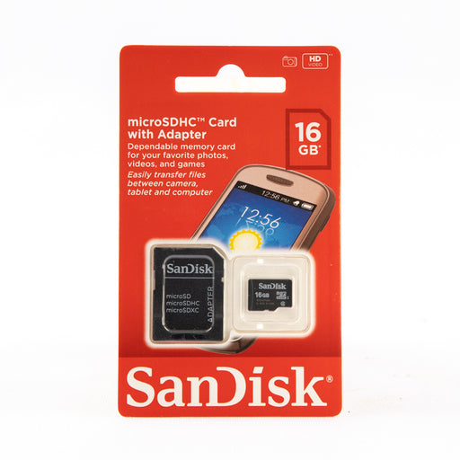 SanDisk 16GB MicroSDHC Memory Card