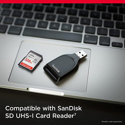 SanDisk  128GB Ultra SDXC Memory card 140MB/s Class 10 - SDSDUNB-128G-GN6IN