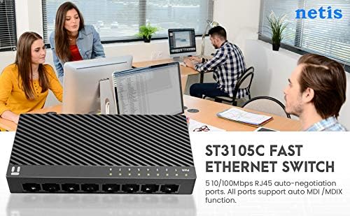 Netis ST3108C 8 Port 10/100Mbps Fast Ethernet Switch