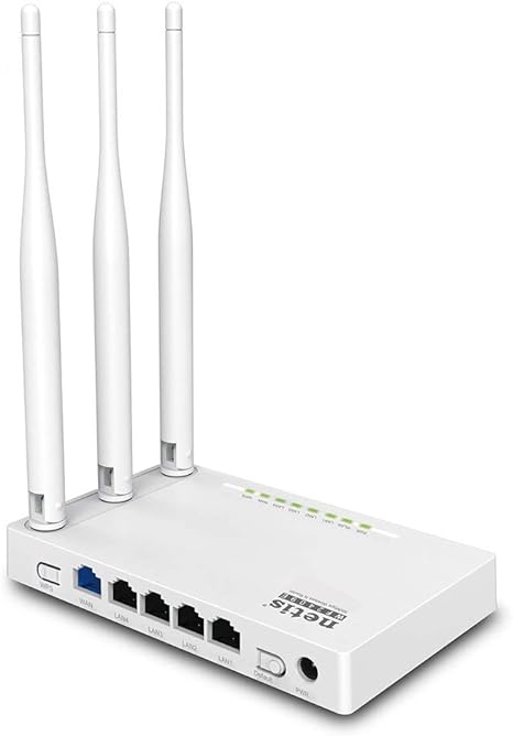 Netis WF2409E 300Mbps Wireless N Router - Smart 3 x 5dBi High Gain Antennas with Parental Control for Computers, Smartphones, Wireless Cameras