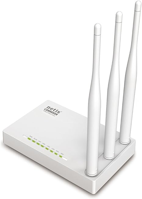 Netis WF2409E 300Mbps Wireless N Router - Smart 3 x 5dBi High Gain Antennas with Parental Control for Computers, Smartphones, Wireless Cameras