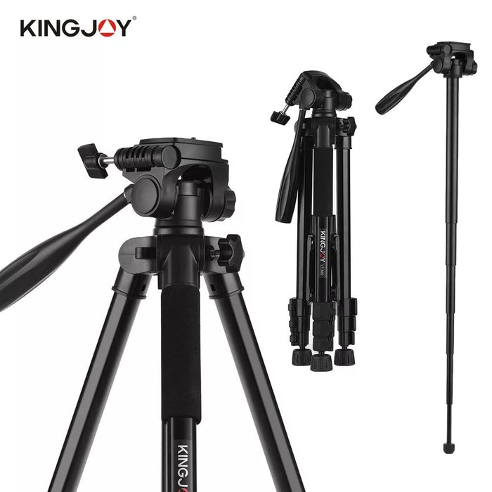 KINGJOY VT-880 2 In 1 Portable Adjustable Aluminium Alloy Camera Tripod Monopod