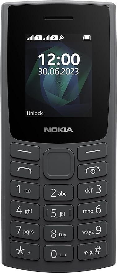 Nokia 105 Dual SIM Phone - up to 12 hours of talk time or 22 days of standby from a single charge.