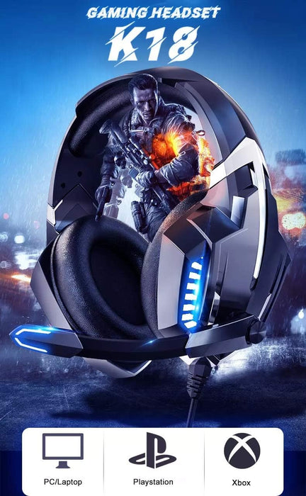 Onikuma K18 Wired Gaming Headset with Led Light