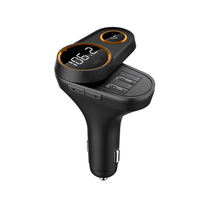 Porodo Wireless FM Transmitter Dual USB Car Charger 4.8A - PD-C43