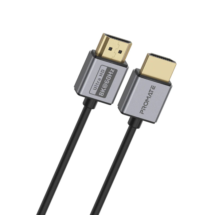 Promate Ultra High-Speed 8K@60Hz HDMI 2.1 Cable, 1.5M Cable Length (PrimeLink8k-150)