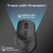 Promate 2.4GHz Ergonomic 2200 DPI Silent Click Wireless Mouse (Samit)