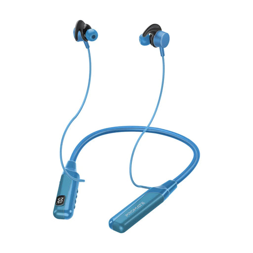 Promate Blend High-Definition Dynamic Wireless Neckband Earphones with TF card Slot