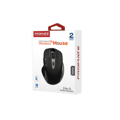 Promate EZGrip Ergonomic Wireless Mouse (Cursor)