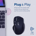 Promate EZGrip Ergonomic Wireless Mouse (Cursor)