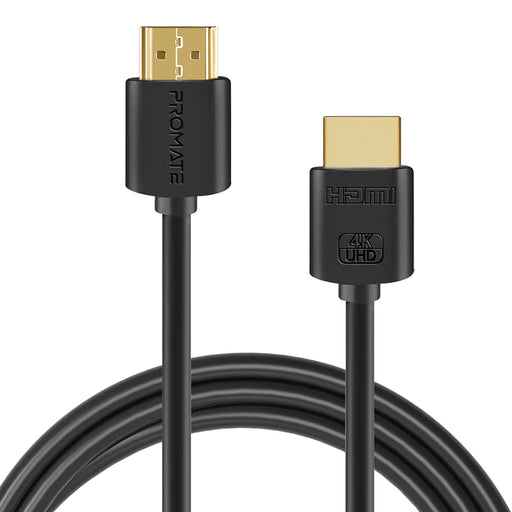 Promate HDMI (Male)-HDMI (Male) Cable with 3D, 4K Ultra HD & Ethernet Support, `10m Length (PROLINK4K2-10M)