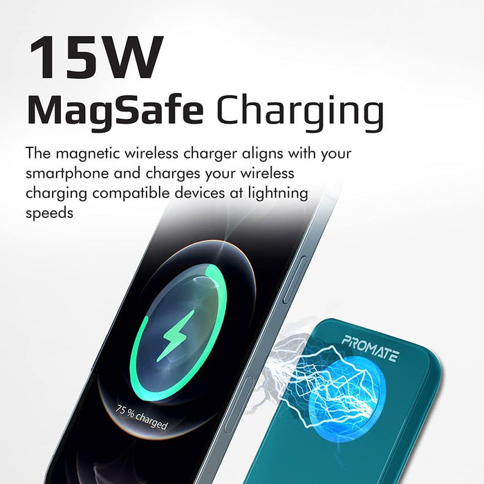 Promate PowerMag-10+ 22.5W Magsafe Wireless PowerBank